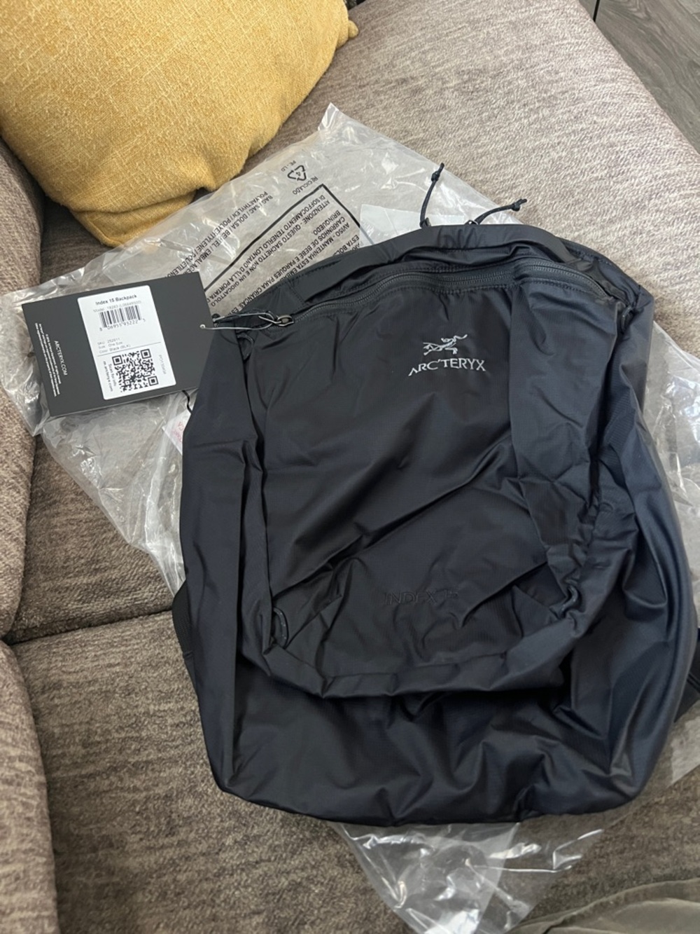 Arc'teryx Black Lightweight Everyday Backpack